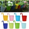 Pot De Fleurs En Fer/métal à Suspendre Pour 8 pots Balcon Jardin Mur Seau En Métal à Suspendre Support Cadeau Detachable Style -Promos Jardin Noble Magasin 26551440 1