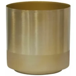 Cache-pot En Métal Doré Cache-pot