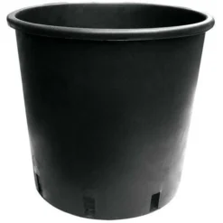 Pot Rond Noir 15L 26.5x30.5 Cm
