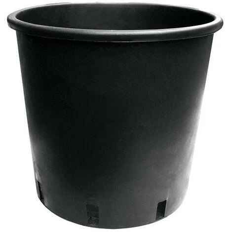 Pot Rond Noir 15L 26.5x30.5 Cm 3 Pot Rond Noir 15L 26.5x30.5 Cm