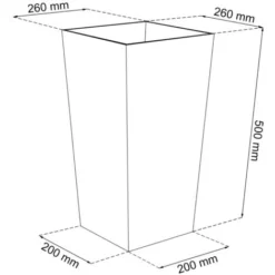 Prosperplast Zanvic Urbi 26,6 Litres De Plastique Fower Pot Avec Doublure Intérieure 27 X 27 X 50 Cm Anthracite 9 Prosperplast Zanvic Urbi 26,6 Litres De Plastique Fower Pot Avec Doublure Intérieure 27 X 27 X 50 Cm Anthracite -Promos Jardin Noble Magasin 27610543 3