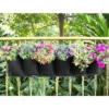 Kueatily Sac De Plantation Vertical, Jardin Sac à Plantes Mural Jardinière Suspendue Balcon Pot à Suspendre Intérieur Extérieur Fleur 6 Poches (Noir) 2 Kueatily Sac De Plantation Vertical, Jardin Sac à Plantes Mural Jardinière Suspendue Balcon Pot à Suspendre Intérieur Extérieur Fleur 6 Poches (Noir) -Promos Jardin Noble Magasin 27804568 1