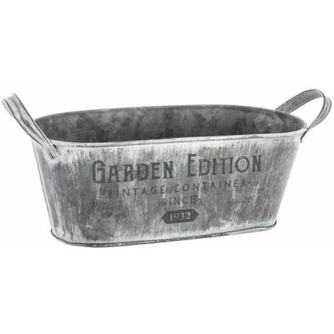 ATMOSPHERA Lot De 3 Jardinières En Métal - Gris - Livraison Gratuite 4 ATMOSPHERA Lot De 3 Jardinières En Métal - Gris - Livraison Gratuite – Image 2