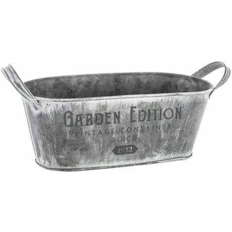 ATMOSPHERA Lot De 3 Jardinières En Métal - Gris - Livraison Gratuite 5 ATMOSPHERA Lot De 3 Jardinières En Métal - Gris - Livraison Gratuite – Image 3