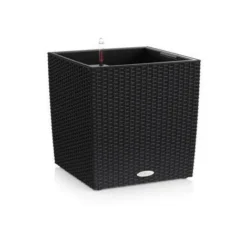 Pot Cube Cottage 30 Lechuza Kit Complet 30 Cm - Chocolat