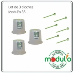 Modulo Lot De 3 Cloches Modul'o 35 à Forcer + 6 Piquets Offerts -Promos Jardin Noble Magasin 28991708 3