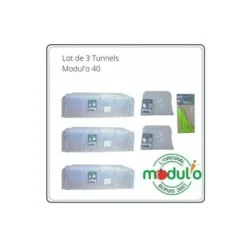 Modulo Lot De 3 Tunnels Modul'o 40 (105x39x30cm) + 1 Jeu De 2 Embouts + 1 Lot De 10 Piquets De Tunnel 9 Modulo Lot De 3 Tunnels Modul'o 40 (105x39x30cm) + 1 Jeu De 2 Embouts + 1 Lot De 10 Piquets De Tunnel -Promos Jardin Noble Magasin 28991780 3