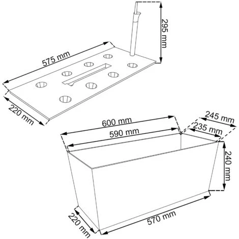 PROSPERPLAST Jardiniere Rato 30 L Avec Arrosage 60x24x24cm Chocolat 4 PROSPERPLAST Jardiniere Rato 30 L Avec Arrosage 60x24x24cm Chocolat – Image 2