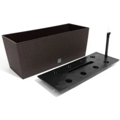 PROSPERPLAST Jardiniere Rato 30 L Avec Arrosage 60x24x24cm Chocolat 9 PROSPERPLAST Jardiniere Rato 30 L Avec Arrosage 60x24x24cm Chocolat -Promos Jardin Noble Magasin 29044037 3