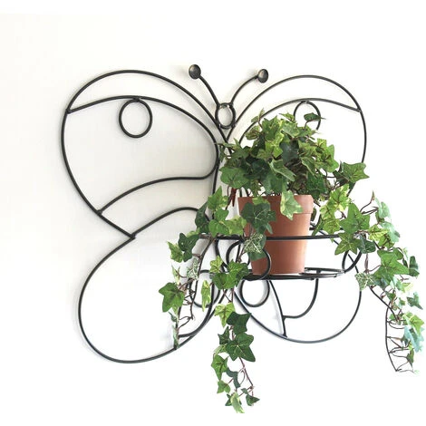 DanDiBo Support De Pot Mural KW048 Papillon 50 Cm Support De Fleurs Support Mural Support De Pot De Fleurs 4 DanDiBo Support De Pot Mural KW048 Papillon 50 Cm Support De Fleurs Support Mural Support De Pot De Fleurs – Image 2