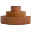 Carré Potager En Acier Corten 3 Cercles Ø 30 / 60 / 90 Cm -Promos Jardin Noble Magasin 29542275 1