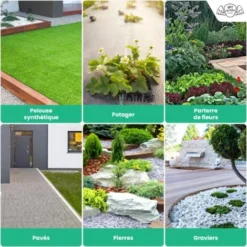 Toile De Paillage 65g/m² - Geotextile Anti Repousse 50Mx1M Pour Jardin Potager - Bache Anti Mauvaises Herbes 65g Pour Potager -Promos Jardin Noble Magasin 29784926 5