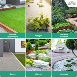 Toile De Paillage 80g/m² - Geotextile Anti Repousse 50Mx1M Pour Jardin Potager - Bache Anti Mauvaises Herbes 80g Pour Potager -Promos Jardin Noble Magasin 29784927 5