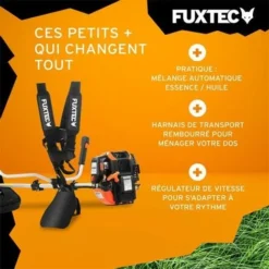Débroussailleuse Thermique 4 Temps - FUXTEC FX-4MS142 - 42,5cm3 1,7 CV 10 Débroussailleuse Thermique 4 Temps - FUXTEC FX-4MS142 - 42,5cm3 1,7 CV -Promos Jardin Noble Magasin 29984652 4