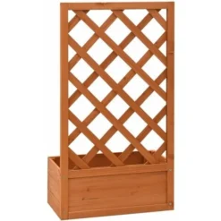 Jardinière à Treillis De Jardin Orange 50x25x90cm Bois De Sapin VidaXL 10 Jardinière à Treillis De Jardin Orange 50x25x90cm Bois De Sapin VidaXL -Promos Jardin Noble Magasin 29997840 4