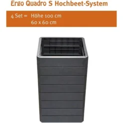 Jardinière Surrélevée Anthracite, 60 X 60 Cm, Hauteur 25 Cm Garantia 11 Jardinière Surrélevée Anthracite, 60 X 60 Cm, Hauteur 25 Cm Garantia -Promos Jardin Noble Magasin 30484058 5