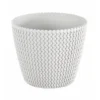Prosperplast Splofy Pot Rond 5L Ø 21,8 X 18,4 Cm Blanc -Promos Jardin Noble Magasin 30806931 1
