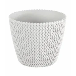 Prosperplast Splofy Pot Rond 5L Ø 21,8 X 18,4 Cm Blanc