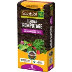 SOLABIOL TEREMPO6 Terreau Rempotage 6L Utilisable En Agriculture Biologique