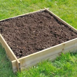 Carré Potager En Bois Naturel 90x90x20 Cm - Bac Potager En Carré Pour Jardin, Balcon, Terrasse - Jardiniere Bois Extérieur En Bois De Pin Traité -Promos Jardin Noble Magasin 31827913 3