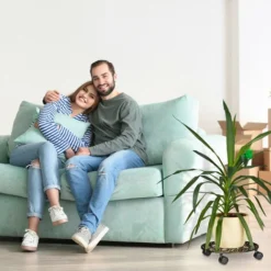 Relaxdays Porte-plantes à 4 Roulettes, Design Antique, Stable Et Résistant Aux Intempéries, Rond, Ø Env. 33,5 Cm, Bronze -Promos Jardin Noble Magasin 32022966 3