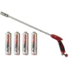 Désherbeur Thermique à Gaz Piezo ALPEN + 4 Bouteilles Gaz 330gr Brule Herbes Desherbant