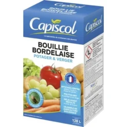 CAPISCOL BB20800 Bouillie Bordelaise Potager Et Verger 800g De Poudre 128L De Solution Utilisable En Agriculture Biologique