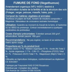 Amendement Organique UAB. Formule Concentrée En Humus. 8 Kg -Promos Jardin Noble Magasin 325811 5