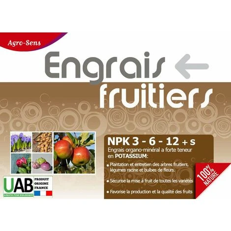 Engrais Professionnel Pour Fruitiers 8 Kg UAB. NPK 3-6-12 4 Engrais Professionnel Pour Fruitiers 8 Kg UAB. NPK 3-6-12 â Image 2