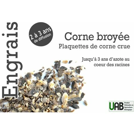 Corne Broyée, Engrais Azoté à Diffusion Progressive. Seau 5 Kg 4 Corne Broyée, Engrais Azoté à Diffusion Progressive. Seau 5 Kg – Image 2
