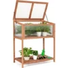 COSTWAY Mini Serre De Jardin Sur Pied En Bois Avec Couvercle Ouvrant Charnière Etagère à Lattes Grand Bac De Rangement 90x49x104,5cm 1 COSTWAY Mini Serre De Jardin Sur Pied En Bois Avec Couvercle Ouvrant Charnière Etagère à Lattes Grand Bac De Rangement 90x49x104,5cm -Promos Jardin Noble Magasin 33186258 1