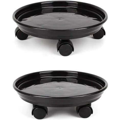 LITZEE Lot De 2 Plante Caddy,Pot De Fleurs Rond Support De Plante En Pot Sur Roues,Heavy Duty Rack Sur Roulettes Dolly Chariot Soucoupe Bac Palette Avec Roulettes Universelles Pour L'intérieur Ou Exté 3 LITZEE Lot De 2 Plante Caddy,Pot De Fleurs Rond Support De Plante En Pot Sur Roues,Heavy Duty Rack Sur Roulettes Dolly Chariot Soucoupe Bac Palette Avec Roulettes Universelles Pour L'intérieur Ou Exté