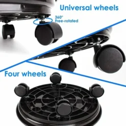 LITZEE Lot De 2 Plante Caddy,Pot De Fleurs Rond Support De Plante En Pot Sur Roues,Heavy Duty Rack Sur Roulettes Dolly Chariot Soucoupe Bac Palette Avec Roulettes Universelles Pour L'intérieur Ou Exté 10 LITZEE Lot De 2 Plante Caddy,Pot De Fleurs Rond Support De Plante En Pot Sur Roues,Heavy Duty Rack Sur Roulettes Dolly Chariot Soucoupe Bac Palette Avec Roulettes Universelles Pour L'intérieur Ou Exté -Promos Jardin Noble Magasin 33252808 4