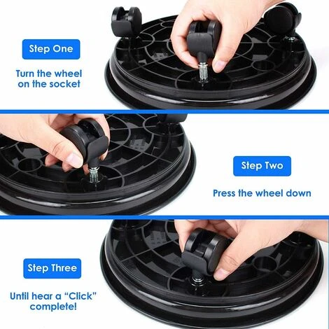 LITZEE Lot De 2 Plante Caddy,Pot De Fleurs Rond Support De Plante En Pot Sur Roues,Heavy Duty Rack Sur Roulettes Dolly Chariot Soucoupe Bac Palette Avec Roulettes Universelles Pour L'intérieur Ou Exté 7 LITZEE Lot De 2 Plante Caddy,Pot De Fleurs Rond Support De Plante En Pot Sur Roues,Heavy Duty Rack Sur Roulettes Dolly Chariot Soucoupe Bac Palette Avec Roulettes Universelles Pour L'intérieur Ou Exté – Image 5