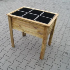 Potager Sur Pieds Avec 6 Bacs De Séparation -Promos Jardin Noble Magasin 3369480 4