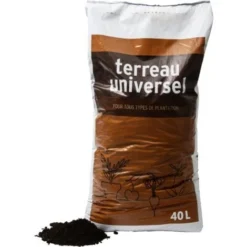 Terreau Universel En Sac De 40 L Algoflash -Promos Jardin Noble Magasin 3444381 5