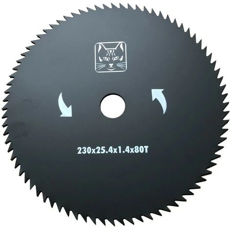 Disque Pour Débroussailleuse 80 Dents Ø 230 Mm GREEN CAT Alésage Ø25.4mm Acier Carbone 3 Disque Pour Débroussailleuse 80 Dents Ø 230 Mm GREEN CAT Alésage Ø25.4mm Acier Carbone