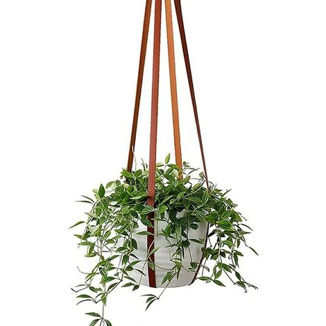 Pot De Fleur Suspendu - PU Cuir Pot De Fleur Plante Suspendu, Pot De Fleur Plante Suspension Support Pot Suspendu, Pour Interieur Et Extérieur Suspendue Décoration Balcon Murale,marron 6 Pot De Fleur Suspendu - PU Cuir Pot De Fleur Plante Suspendu, Pot De Fleur Plante Suspension Support Pot Suspendu, Pour Interieur Et Extérieur Suspendue Décoration Balcon Murale,marron – Image 4