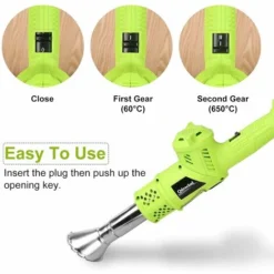 Désherbeur Électrique, Brûleur De Mauvaises Herbes Avec Buse - Brûler De L'herbe Et Du Charbon De Bois 2 En 1 Bâton De Désherbage Thermique, Jusqu'à 650℃ Outil Puissant De Désherbage -Promos Jardin Noble Magasin 35892434 3