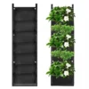 Sac Plantation Mural, 7 Poche Poche De Plantation Vertical Jardiniere Exterieur Suspendue Pour Balcon Jardin Cour Bureau Décoration De La Maison(noir) 1 Sac Plantation Mural, 7 Poche Poche De Plantation Vertical Jardiniere Exterieur Suspendue Pour Balcon Jardin Cour Bureau Décoration De La Maison(noir) -Promos Jardin Noble Magasin 35893423 1