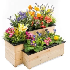 Carré Potager 3 Compartiments Jardinière Margelle 11 Carré Potager 3 Compartiments Jardinière Margelle -Promos Jardin Noble Magasin 36143592 5