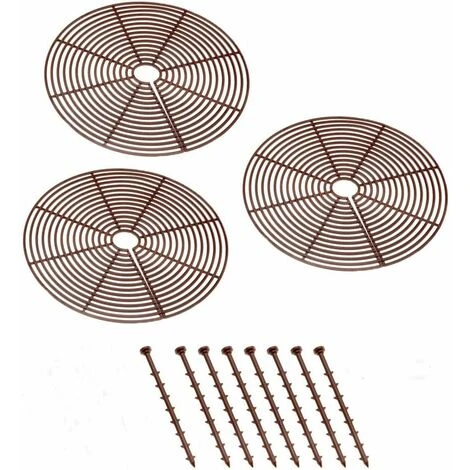 LITZEE Pot Protection Pour Plantes, Marron, Lot De 3, 26cm Diamètre (Marron) 3 LITZEE Pot Protection Pour Plantes, Marron, Lot De 3, 26cm Diamètre (Marron)