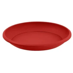 EDA Soucoupe Ø21 Cm Pour Pot De Fleur Marina Ø25 Cm - Rouge Rubis