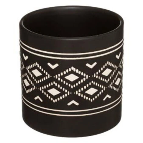 ATMOSPHERA Lot De 2 Cache-Pots Design Safari 14cm Noir 5 ATMOSPHERA Lot De 2 Cache-Pots Design Safari 14cm Noir – Image 3