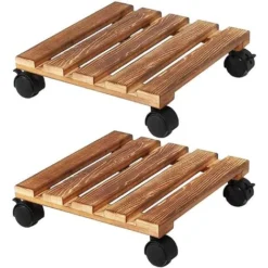 2 X Chariot De Plantes En Bois 30 X 30 X 8cm Soucoupe Pot Fleur Roulettes Support Plante Bois Roulant Capacité De Charge 60kg 11 2 X Chariot De Plantes En Bois 30 X 30 X 8cm Soucoupe Pot Fleur Roulettes Support Plante Bois Roulant Capacité De Charge 60kg -Promos Jardin Noble Magasin 38996567 5