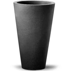 Pot De Fleurs Capri Gris 40x70 Cm En Plastique Robuste Et Résistant Aux Intempéries Intérieur Extérieur Jardin Terrasse Balcon-Anthracite