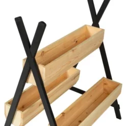 Potager PATY 3 Bacs Bois Finitions Noires Jardinière Tipi 10 Potager PATY 3 Bacs Bois Finitions Noires Jardinière Tipi -Promos Jardin Noble Magasin 39212089 4