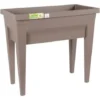 EDA Espace Potager Avec Table City Veg&Table - 73 X 38,5 X H 68 Cm - 57 L - Taupe -Promos Jardin Noble Magasin 39592634 1