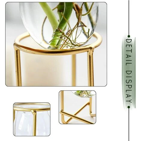Porte-plantes Aériennes Décor En Métal Doré Pour La Maison Ensemble De 3 Mini-jardinières Géométriques Terrariums Vase En Verre Tillandsia Présentoirs Pour Femmes Vases Hydroponiques Pour Bureau (plan 6 Porte-plantes Aériennes Décor En Métal Doré Pour La Maison Ensemble De 3 Mini-jardinières Géométriques Terrariums Vase En Verre Tillandsia Présentoirs Pour Femmes Vases Hydroponiques Pour Bureau (plan – Image 4