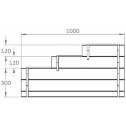 No Name Carré Potager 3 étages Up -Promos Jardin Noble Magasin 401493 3